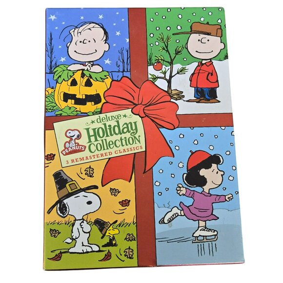 Peanuts Deluxe Holiday Collection DVD Set Christmas Thanksgiving Great Pumpkin - Picture 2 of 8